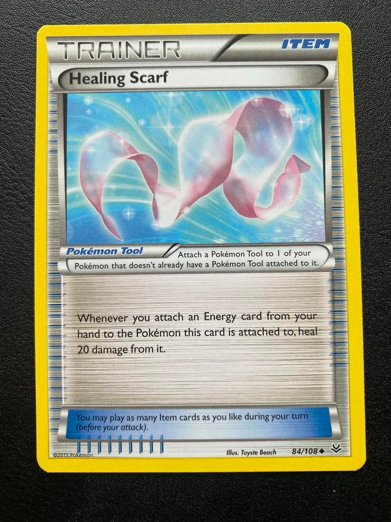 Healing Scarf 84/108 Pokémon XY Roaring Skies Mint, Ophalen of Verzenden, Zo goed als nieuw, Losse kaart