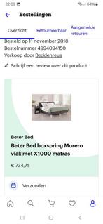 Morero boxspring 160 (180) x 200 (220), Ophalen, Gebruikt, Tweepersoons, 200 cm