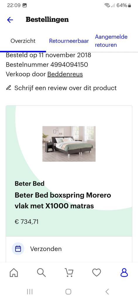 Morero boxspring 160 (180) x 200 (220), Huis en Inrichting, Slaapkamer | Bedden, Gebruikt, Tweepersoons, 160 cm, 200 cm, Stof