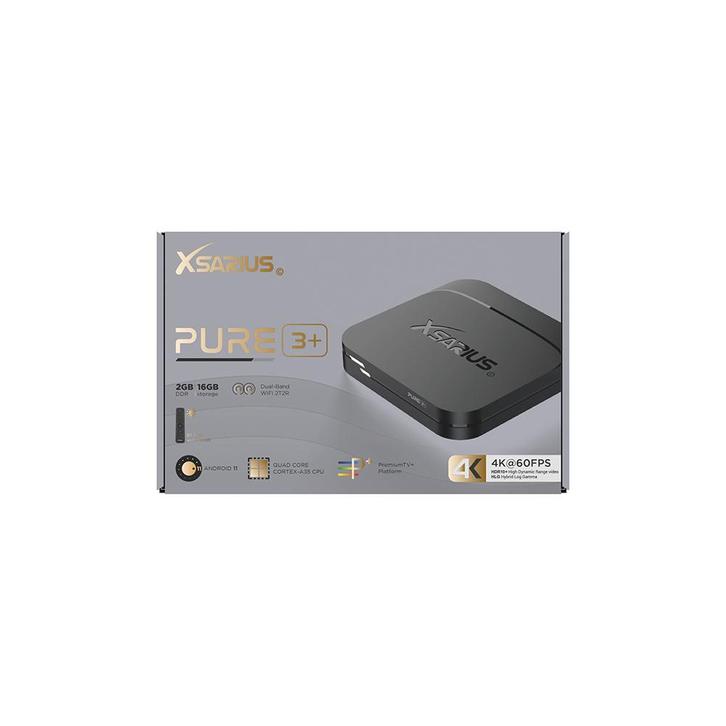 Xsarius Pure 3+ IPTV Ontvanger Box, Audio, Tv en Foto, Mediaspelers, Nieuw, Minder dan 500 GB, HDMI, USB 2.0, Optische audio, Ophalen of Verzenden