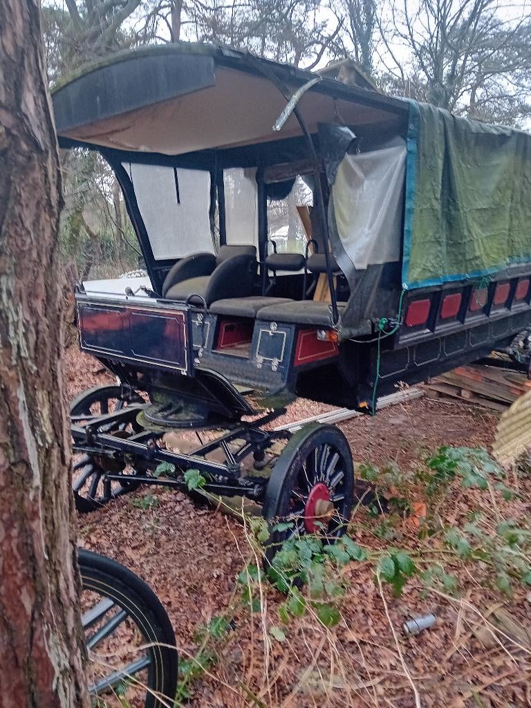 Mooie jan plezier wagen /huifwagen tekoop aangeboden, Gebruikt, Overige typen, Paard