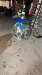 Discobal / spiegelbol zelfdraaiend. Met kleurschijf en spot, Muziek en Instrumenten, Licht en Laser, Ophalen of Verzenden, Zo goed als nieuw