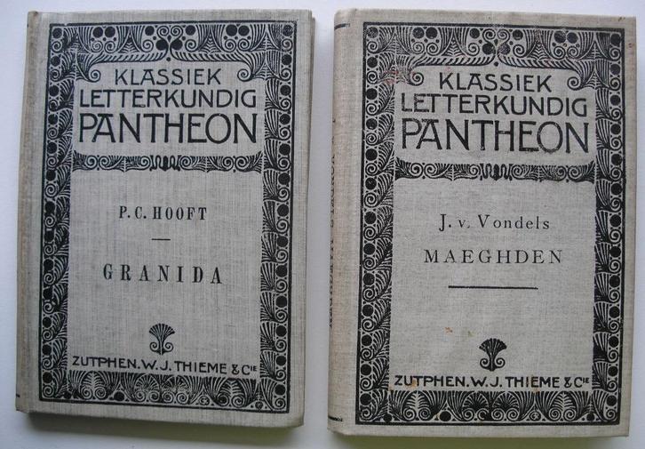 2x Langendijk, 1905 - Hooft 1919- Vondel- Klassiek Pantheon, Antiek en Kunst, Antiek | Boeken en Bijbels, Ophalen of Verzenden