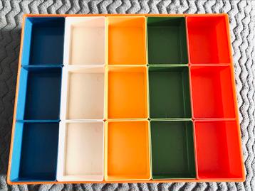 Vintage / Retro Sorteerbakjes. 15 kleine in 1 grote. beschikbaar voor biedingen