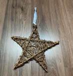 Gouden decoratie ster kerstster, Diversen, Kerst, Ophalen of Verzenden, Zo goed als nieuw