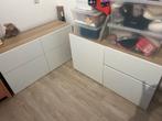Twee Ikea Besta kasten - 120 breed x42 diep en 65 hoog cm, Gebruikt, Ophalen of Verzenden, Minder dan 150 cm, Minder dan 100 cm