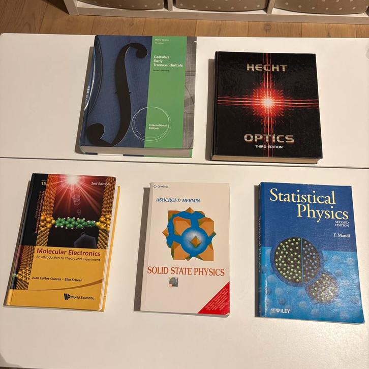Physics and Maths Textbooks (Quantum, Solid State, Calculus), Boeken, Studieboeken en Cursussen, Gelezen, WO, Beta, Ophalen of Verzenden