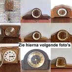 Antieke houten schouwklokken tafelklok schoorsteenklok klok, Antiek en Kunst, Ophalen of Verzenden