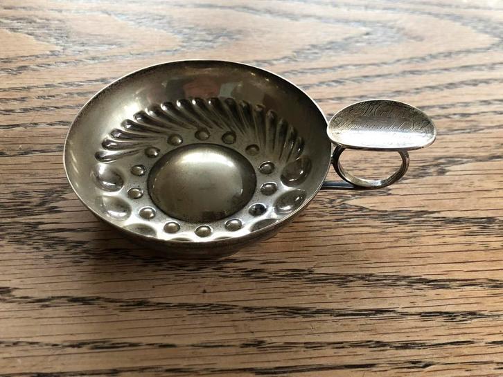 Zilveren tastevin, Antiek en Kunst, Antiek | Goud en Zilver, Zilver, Ophalen of Verzenden