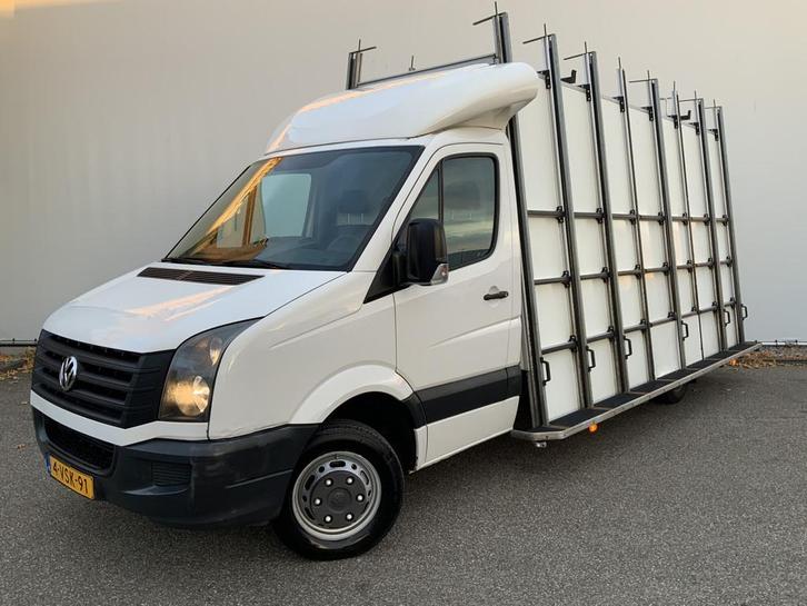 Volkswagen Crafter 35 2.0 TDI L3H1 Glasresteel Airco Cruise, Auto's, Bestelauto's, Bedrijf, Te koop, ABS, Airconditioning, Alarm