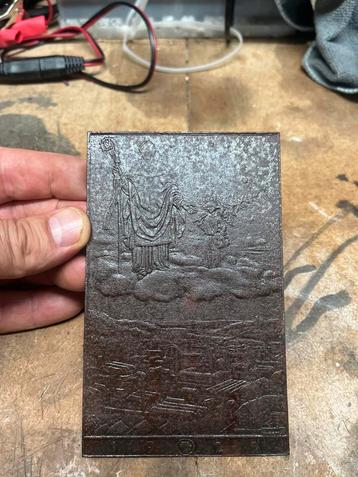Plaquette 1929 - Ets/Gravure beschikbaar voor biedingen