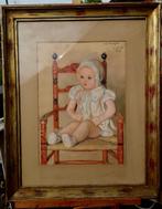 Otto SOHN-RETHEL (1877-1949) Portret van een baby 1937 paste, Ophalen of Verzenden