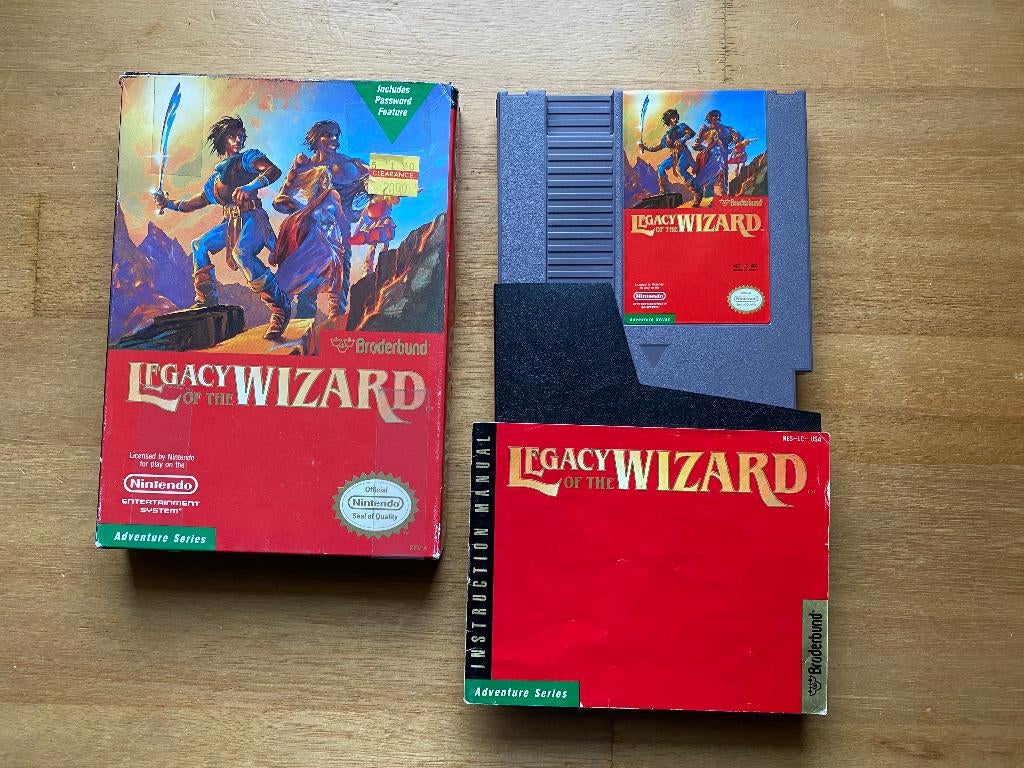 Legacy of the wizard nes usa, Avontuur en Actie, 1 speler, Ophalen of Verzenden, Zo goed als nieuw