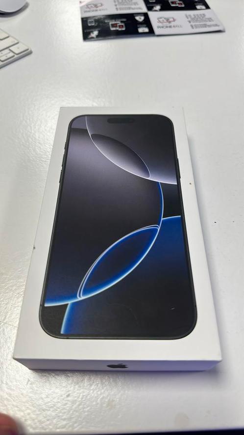 IPHONE 16 PRO MAX 256gb black titanium nieuw, Telecommunicatie, Mobiele telefoons | Apple iPhone, Nieuw, 256 GB, Zwart, Ophalen of Verzenden