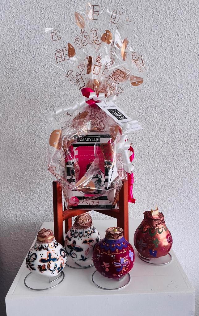 Amaryllis kunst bol ~kleintje kunst~ atelier, Huis en Inrichting, Woonaccessoires | Schilderijen, Tekeningen en Foto's, Nieuw