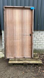 (25) Nieuwe hardhouten deur/voordeur incl. kozijn, Doe-het-zelf en Verbouw, Kozijnen en Schuifpuien, Deurkozijn, Nieuw, 150 tot 225 cm