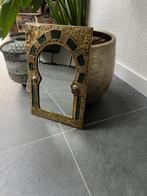 Marokkaanse oude koperen spiegel met glas 1001 nacht, Huis en Inrichting, Woonaccessoires | Spiegels, Overige vormen, Minder dan 100 cm