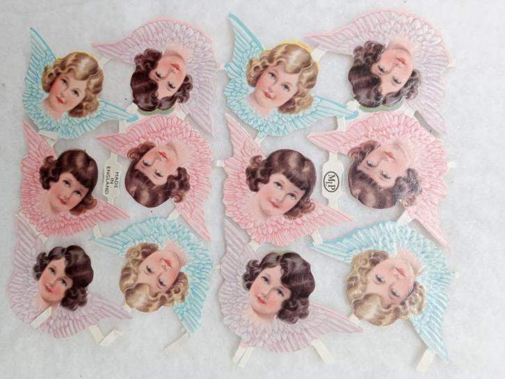 Vintage poëzie prentjes - Ajeko chromo's, Diversen, Kerst, Zo goed als nieuw, Ophalen of Verzenden