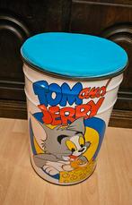 Vintage 1967 MGM Tom & Jerry opbergton zitton Italië, Gebruikt, Overige figuren, Ophalen, Gebruiksvoorwerp