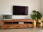 Tv meubel kast, Gebruikt, 150 tot 200 cm, Eikenhout, Ophalen of Verzenden