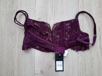 Bralette bh Hunkermöller bordeaux rood S