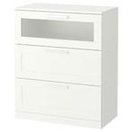 Witte ladekast Ikea met drie lades. GRATIS, Huis en Inrichting, Kasten | Ladekasten, Zo goed als nieuw, 3 of 4 laden, Minder dan 100 cm