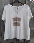 T-shirt kleur ivoor met tekst maat XXXL NIEUW, Beige, Maat 46/48 (XL) of groter, Nieuw, Ophalen of Verzenden