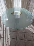 keukentafel, glas en ovaal, 50 tot 100 cm, Glas, 150 tot 200 cm, Gebruikt