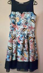 FAS Fille A Suivre Jurk - Bloemen & Vlinders - Maat M, Maat 38/40 (M), Zo goed als nieuw, Knielengte, FAS Fille A Suivre