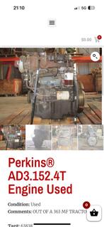 Te koop gevraagd perkins at3.152, Zakelijke goederen, Agrarisch | Tractoren, Ophalen, Gebruikt, Tot 80 Pk, Overige merken