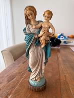 Handgeschilderd Maria met Kind Beeld - Italië, Antiek en Kunst, Ophalen of Verzenden