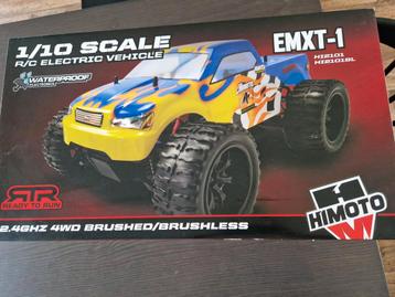 2x bestuurbare auto: Himoto EMXT-1 RC Monster Truck beschikbaar voor biedingen