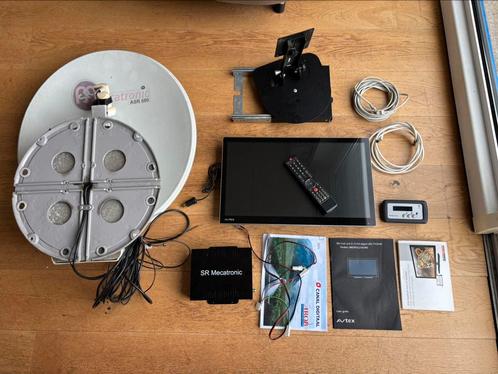 Camper schotel antenne met TV, Audio, Tv en Foto, Schotelantennes, Gebruikt, Ophalen