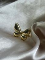 Ring vlinder goud kleur, Sieraden, Tassen en Uiterlijk, Ringen, Verzenden, Nieuw, Goud, Dame