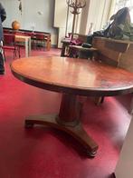 Ronde antieke tafel 120 cm diameter, Huis en Inrichting, Tafels | Eettafels, Ophalen, Gebruikt, 100 tot 150 cm, Vijf personen of meer