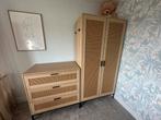 Rotan kinder kledingkast en commode set in hele goede staat, Ophalen, Zo goed als nieuw, Eenpersoons