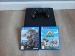 PS4 Slim met 1 TB opslag., Ophalen, Zo goed als nieuw, Met 1 controller, Slim