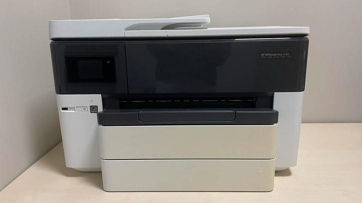 HP OfficeJet Pro 7740 All-in-One Printer + nieuwe cartridges, Computers en Software, Printers, Gebruikt, All-in-one, Inkjetprinter