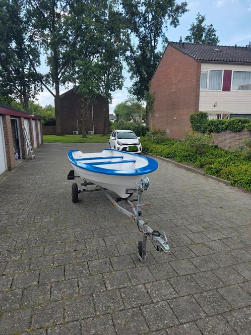 Ruime Placom motorboot met trailer en buitenboordmotor!, Watersport en Boten, Bootonderdelen, Zo goed als nieuw, Overige typen