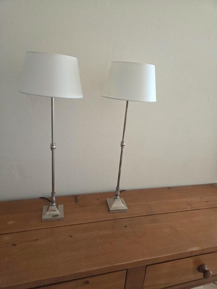 2x Landelijke tafellamp, lamp, Huis en Inrichting, Lampen | Vloerlampen, Zo goed als nieuw, Minder dan 100 cm, Ophalen