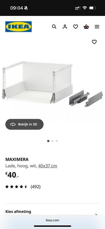 4 Maximera/metod keukenlades ikea 40x37 - afbeelding 3