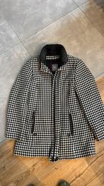 Wega jas 25% wol zwart wit rits, Ophalen of Verzenden, Zo goed als nieuw, Zwart