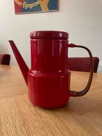 Emaille theepot met houten handvat, Verzenden