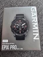 Garmin EPIX PRO 47mm Amoled Sapphire titanium +Extra Bandjes, Sieraden, Tassen en Uiterlijk, Smartwatches, Zwart, Ophalen of Verzenden