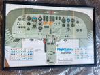 Geweldig kunstwerk vliegtuig flightsafety deck citation 2, Ophalen of Verzenden, Nieuw, Kaart, Foto of Prent