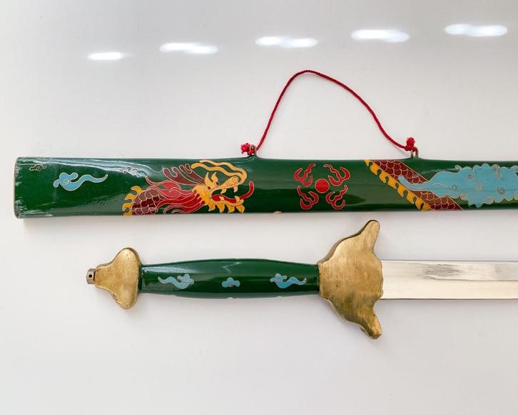 Chinees Zwaard:Tai Chi zwaard met schede,Jian straight Sword, Verzamelen, Militaria | Algemeen, Overige soorten, Zwaard of Sabel
