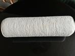 Clindervormig kussen wit uitwasbare hoes (80cm x 25cm), Ophalen of Verzenden, Zo goed als nieuw, Wit, Cilindervormig