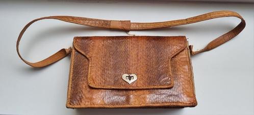 Oude echt slangenleren handtas schouderband + portemonnee, Sieraden, Tassen en Uiterlijk, Tassen | Schoudertassen, Zo goed als nieuw