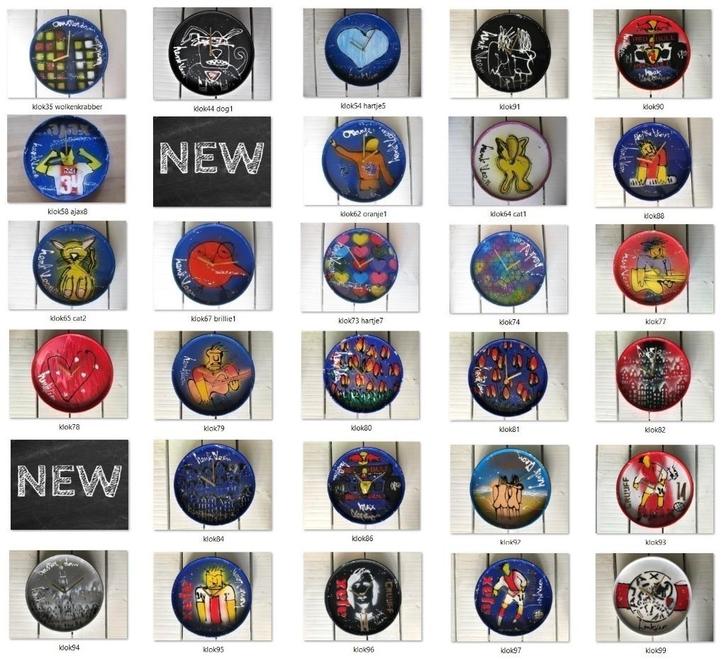 Klokken Kunstklokken - kunstenaar Henk Veen, Antiek en Kunst, Kunst | Schilderijen | Modern, Ophalen of Verzenden