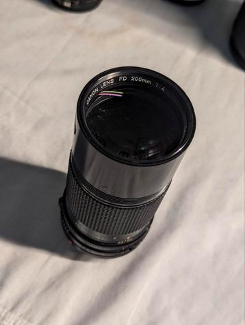 Canon Lens FD 200mm 1:4 Telelens beschikbaar voor biedingen